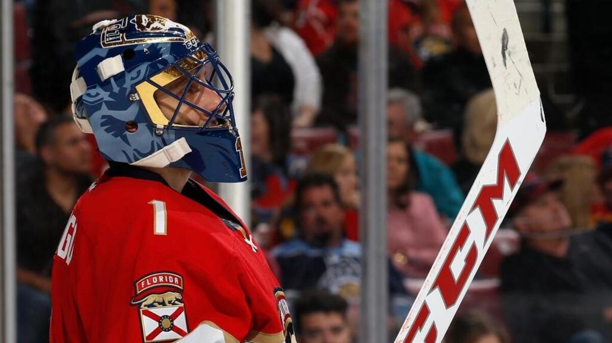 Florida goalie Roberto Luongo took sole possession of fifth place on the NHL’s all-time wins list by beating the host New Jersey Devils 3-0 on Monday night.