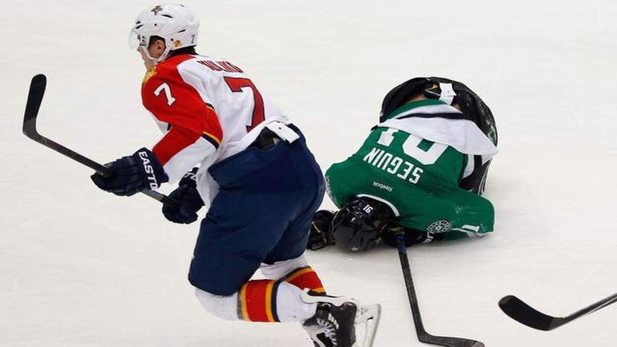 
Dmitry Kulokov, left, got a four-game suspension for his hit on Dallas’ Tyler Seguin.
