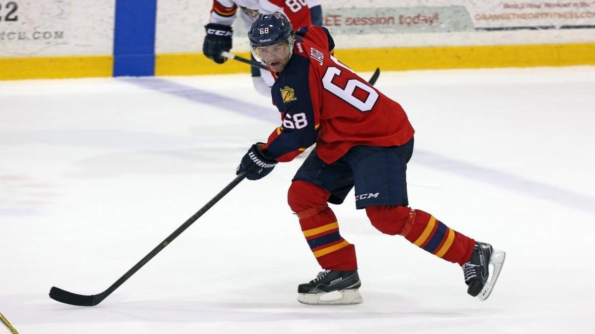 Jaromir Jagr during first official practice for the Florida Panthers Friday September 18, 2015.