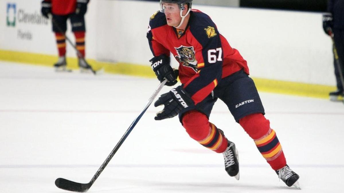 Lawson Crouse during first official practice for the Florida Panthers on Sept. 18, 2015.