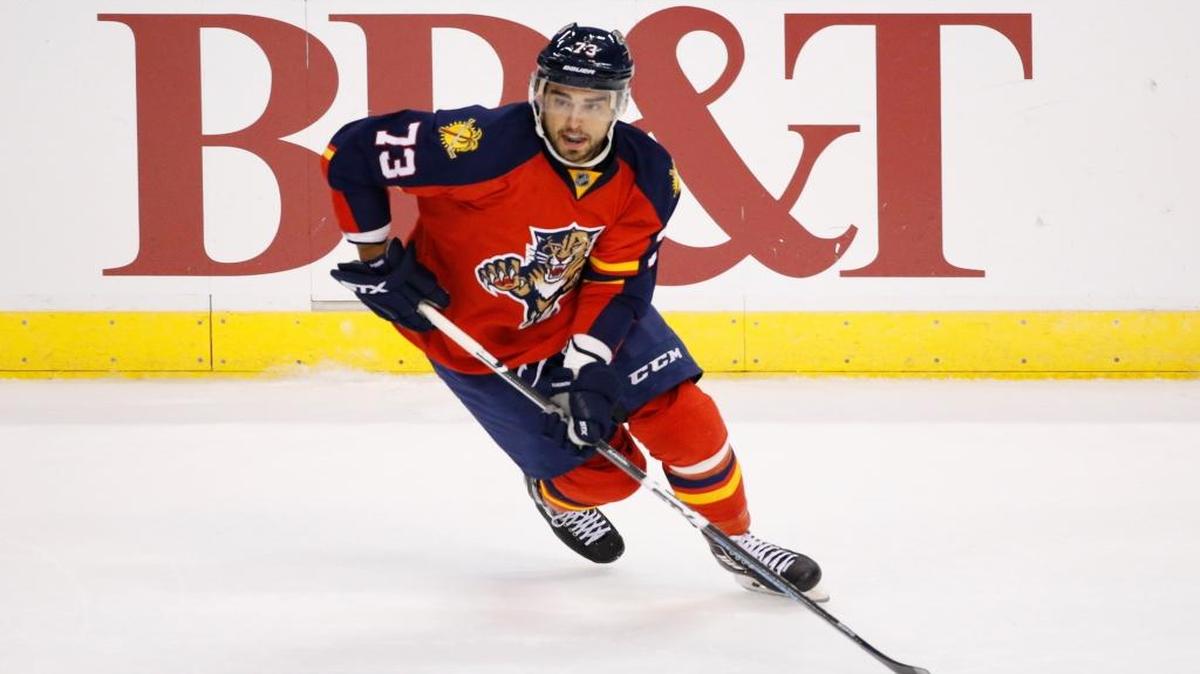 Florida Panthers center Brandon Pirri is shown during the third period of an NHL hockey game against the Los Angeles Kings, Monday, Nov. 23, 2015 in Sunrise, Fla. The Kings defeated the Panthers 3-1.