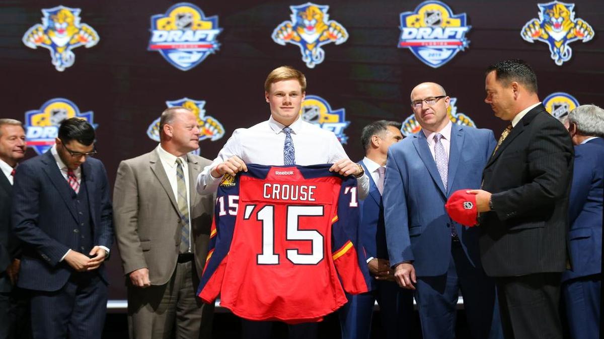 
Lawson Crouse, selected No. 11 in the first round of the draft, will take part in this week’s camp.
