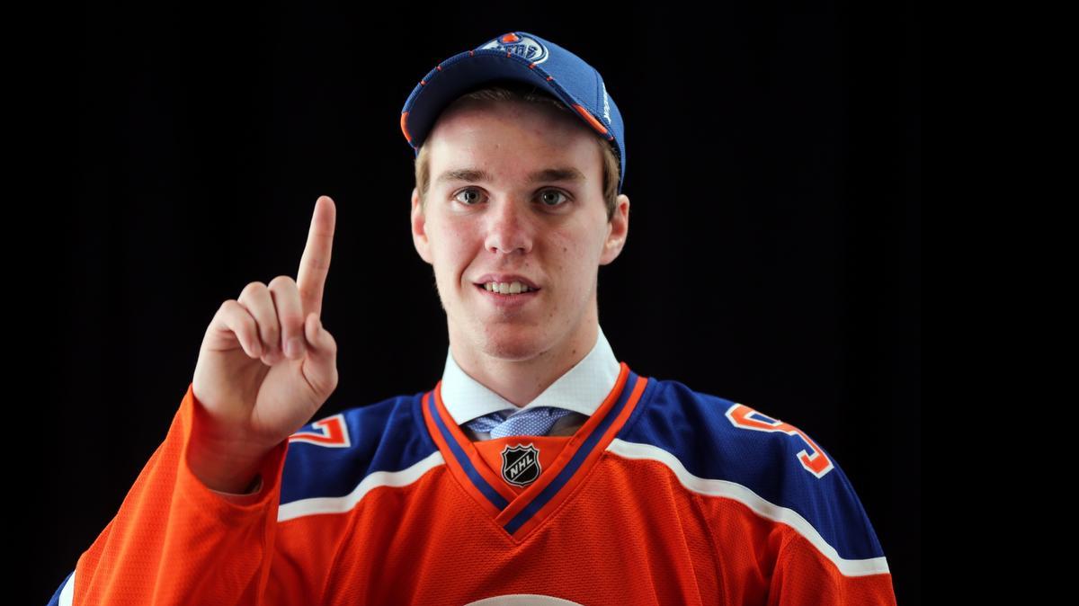 
Top pick: As expected, Connor McDavid went No. 1 to the Edmonton Oilers at BB&T Center.
