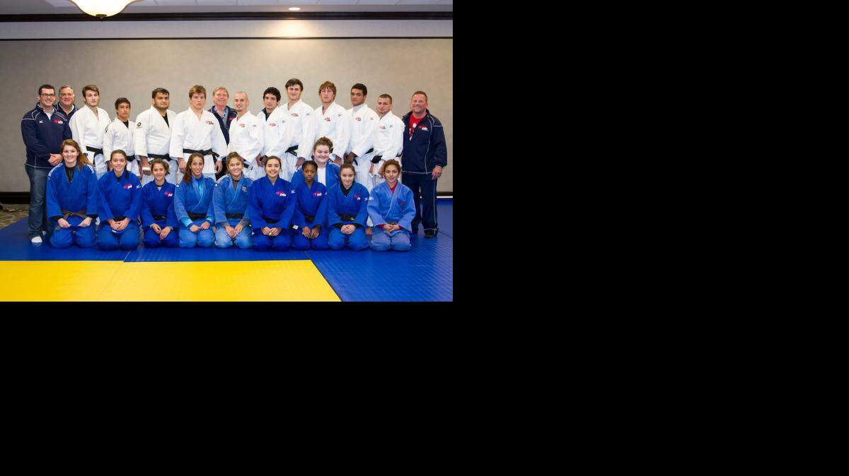 
Team U.S.A. poses before the 2014 Junior World Judo Championships
