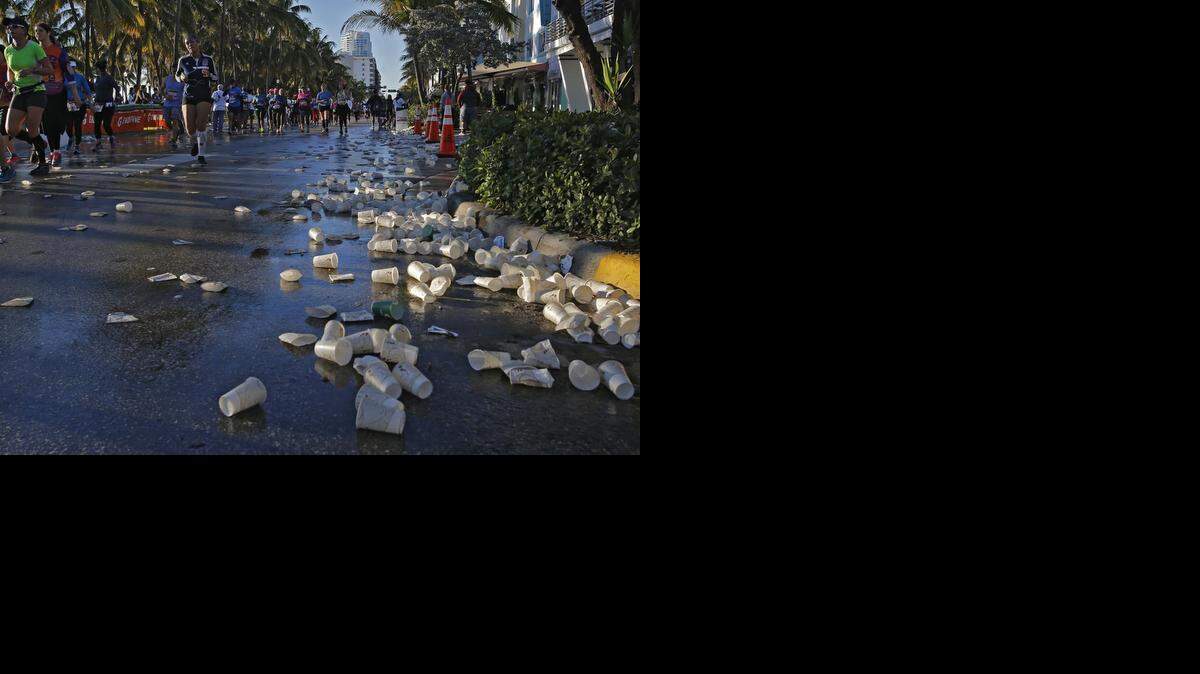 The aftermath:  A day after thousands raced in Miami, race organizers said the cleanup went smoothly.