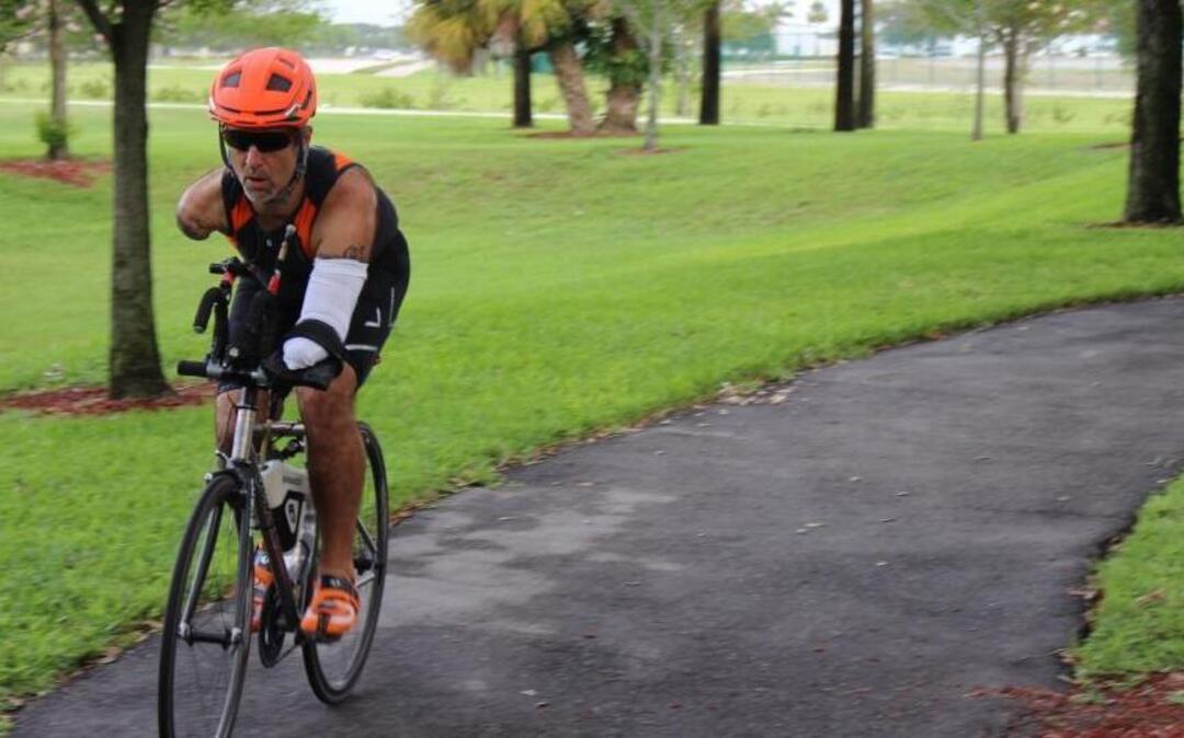Hector Picard trains for the upcoming Hawaii’s Ironman world championship.