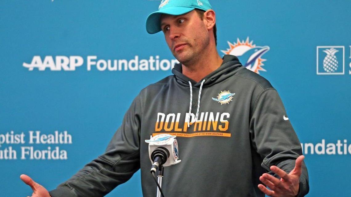 Miami Dolphins coach Adam Gase answers questions about quarterback Ryan Tannehill injury and backup quarterback Matt Moore during a late 2016 season presser.