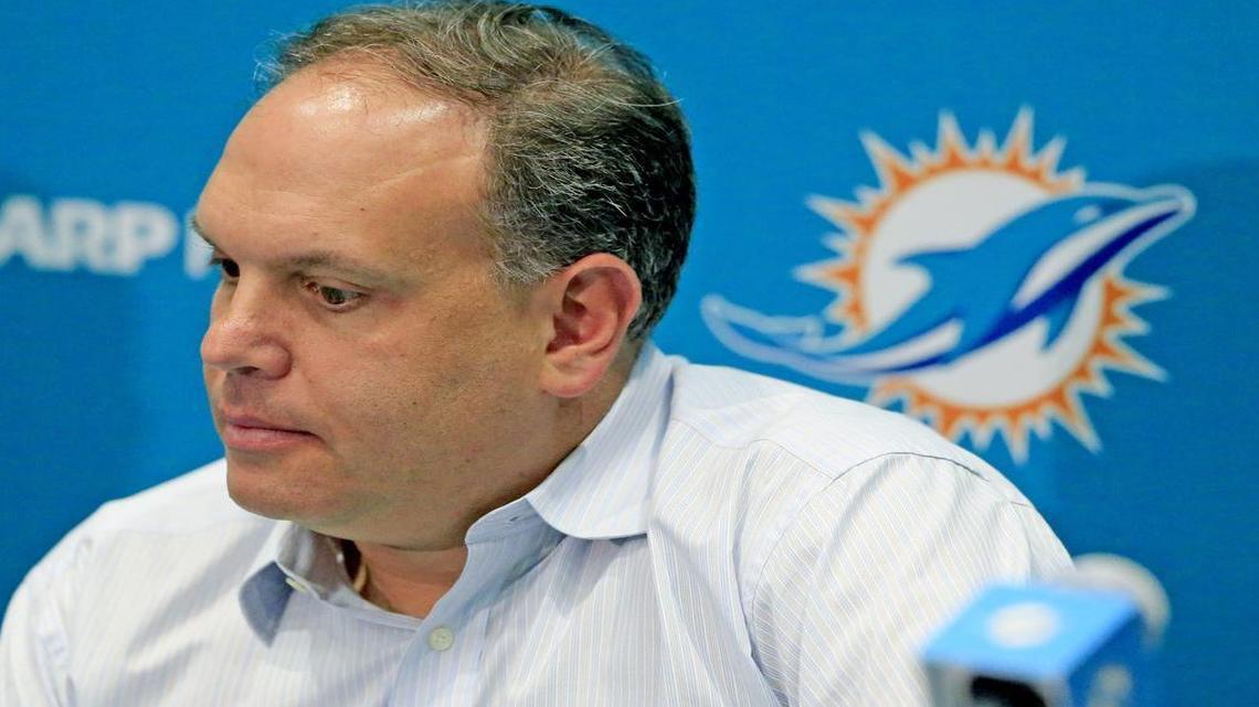Miami Dolphins executive vice president of football operations Mike Tannenbaum is trying to find a trade partner for receiver Jarvis Landry.