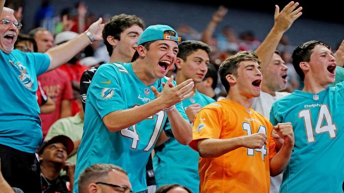 Miami Dolphins fans often travel to away games, like Atlanta last week, and are supportive. But the home crowd earlier this season booed their team.