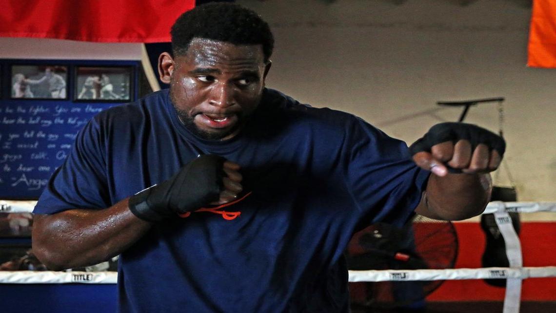 Offensive tackle Brandon Albert, shadow boxing as part of his 2015 offseason training regimen, is the key figure in a trade already agreed to between the Dolphins and Jaguars.