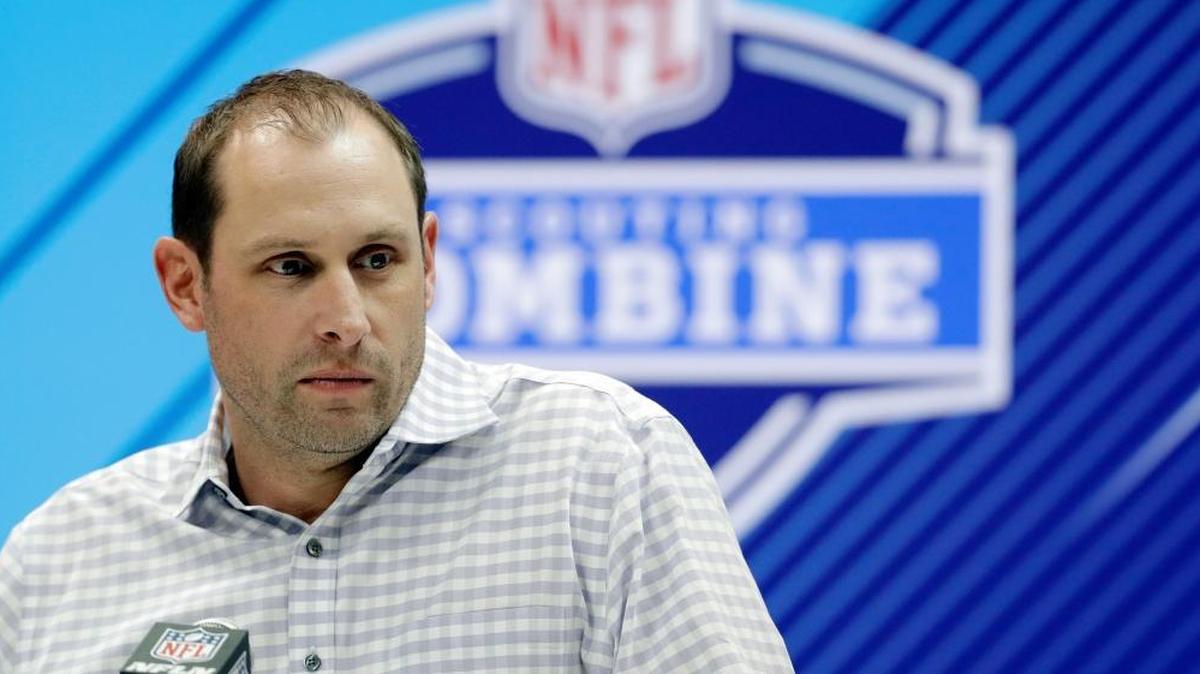 Miami Dolphins head coach Adam Gase speaks during a news conference at the NFL scouting combine.