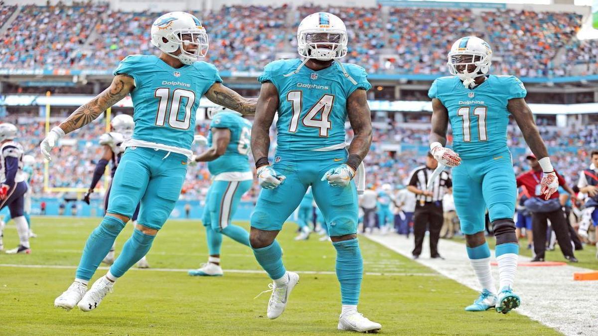 The Miami Dolphins will have major decisions to make throughout their roster this offseason, including decisions on receiver Kenny Stills (10) and Jarvis Landry (14).