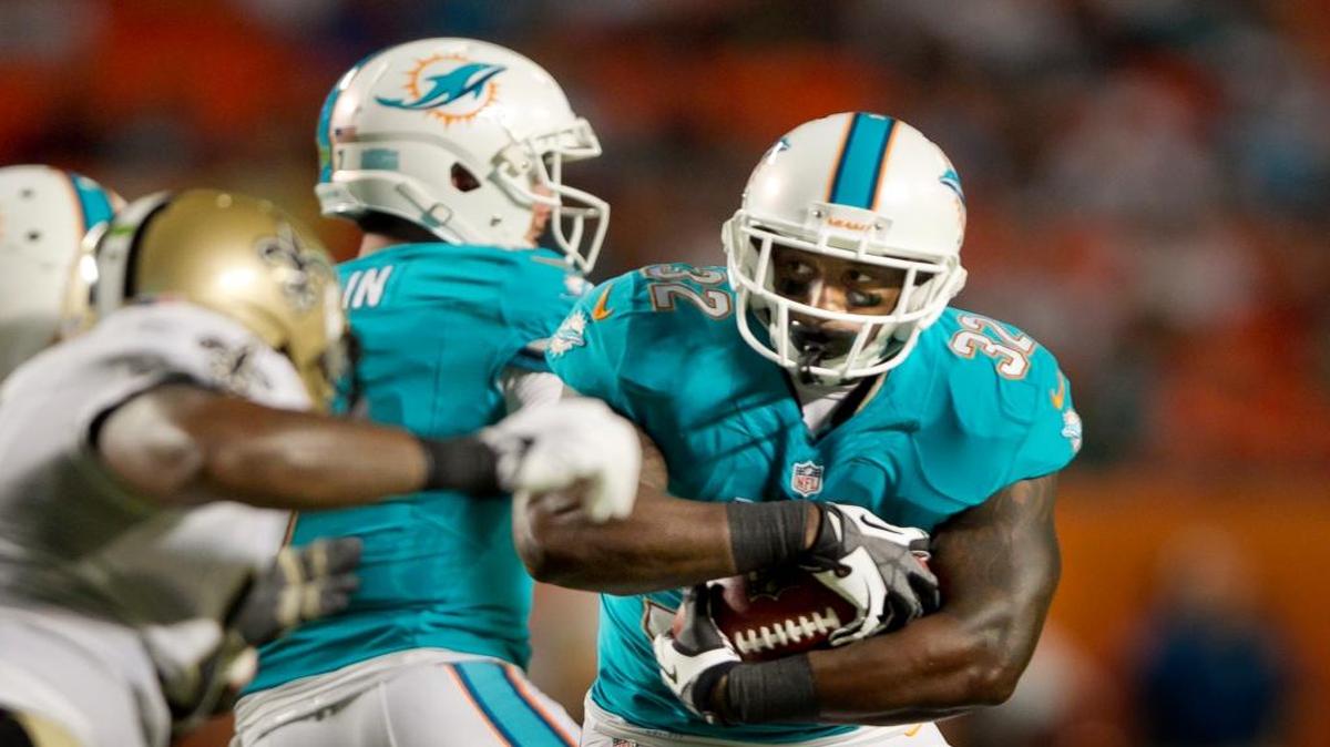 The Dolphins signed Jonas Gray as an undrafted free agent out of Notre Dame in 2012.