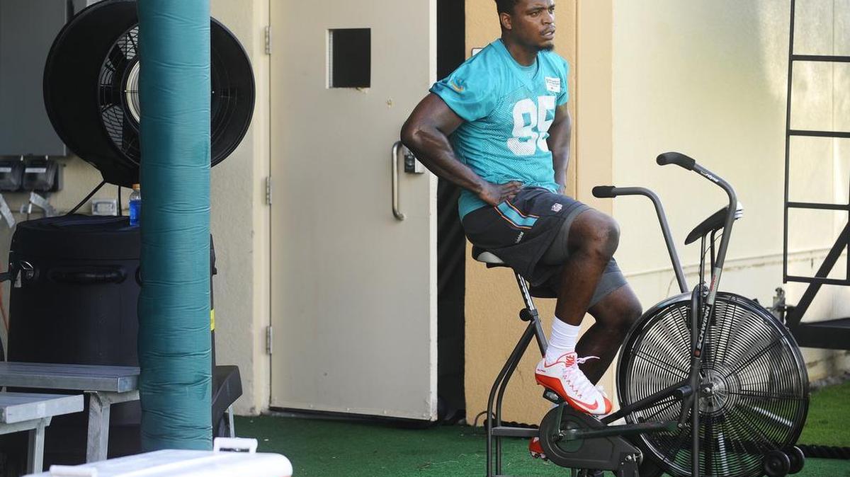 Miami Dolphins defensive end Dion Jordan spent much of the 2016 season rehabbing from knee surgery.