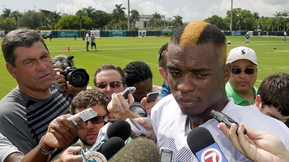 Defensive end Dion Jordon made more news when he was hazed by teammates as a rookie (check the hair) and when he was suspended by the NFL than when he made plays for the Dolphins.