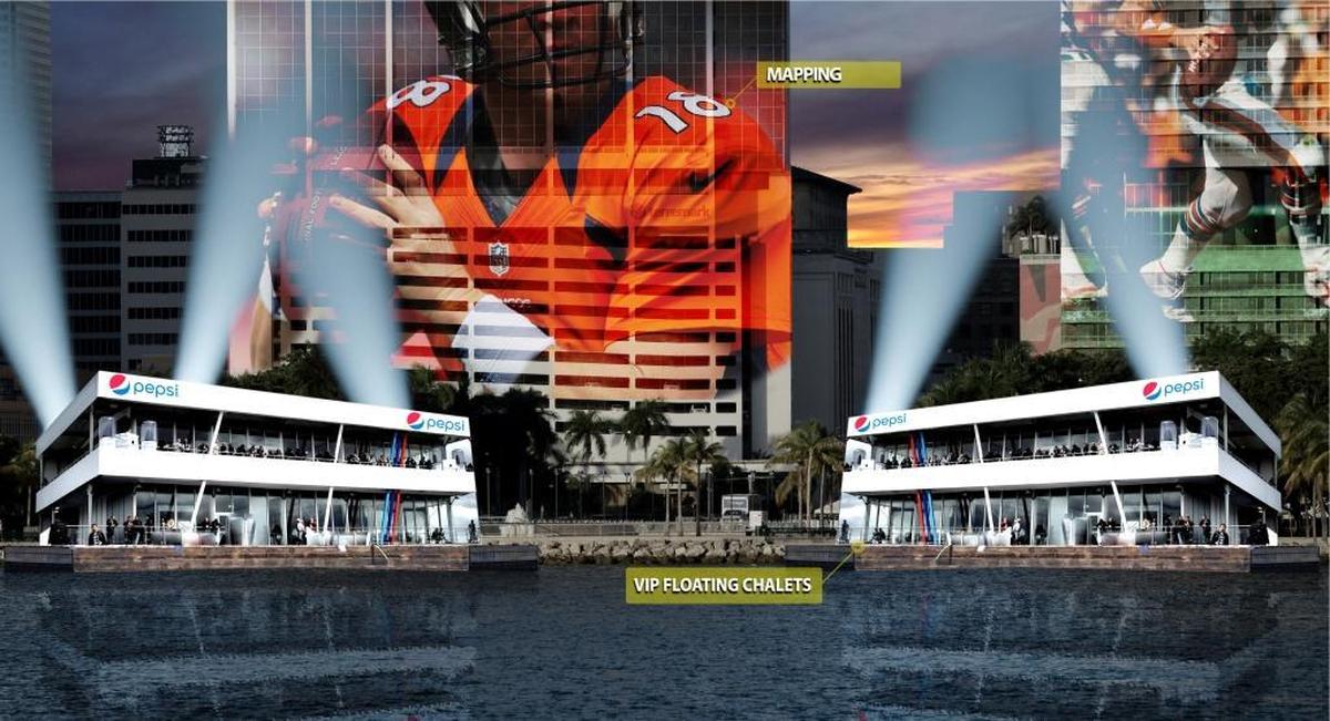 Said Rodney Barreto, the chairman of the South Florida 2020 Super Bowl Host Committee: ‘We’re going to use the waterfront. We’re going to have concerts. We’ll try to build a temporary marina to bring big boats in.’