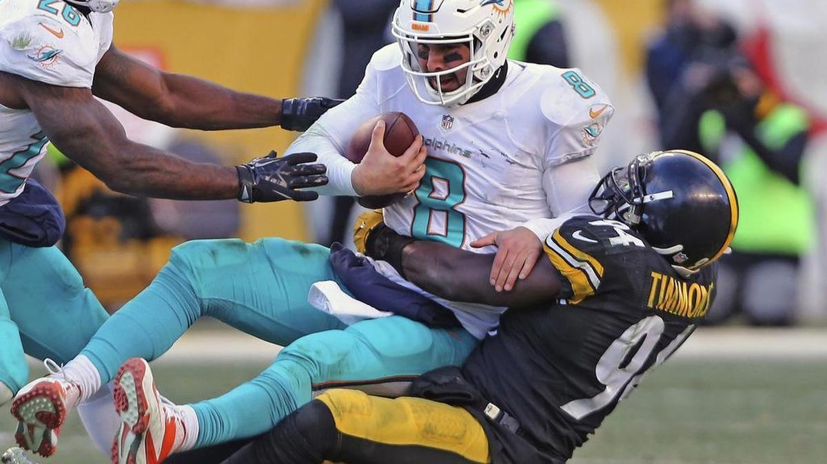 Lawrence Timmons was last seen getting two sacks against the Miami Dolphins in the playoffs. Now, he’s the cornerstone to the Dolphins offseason improvement plans for their defense.