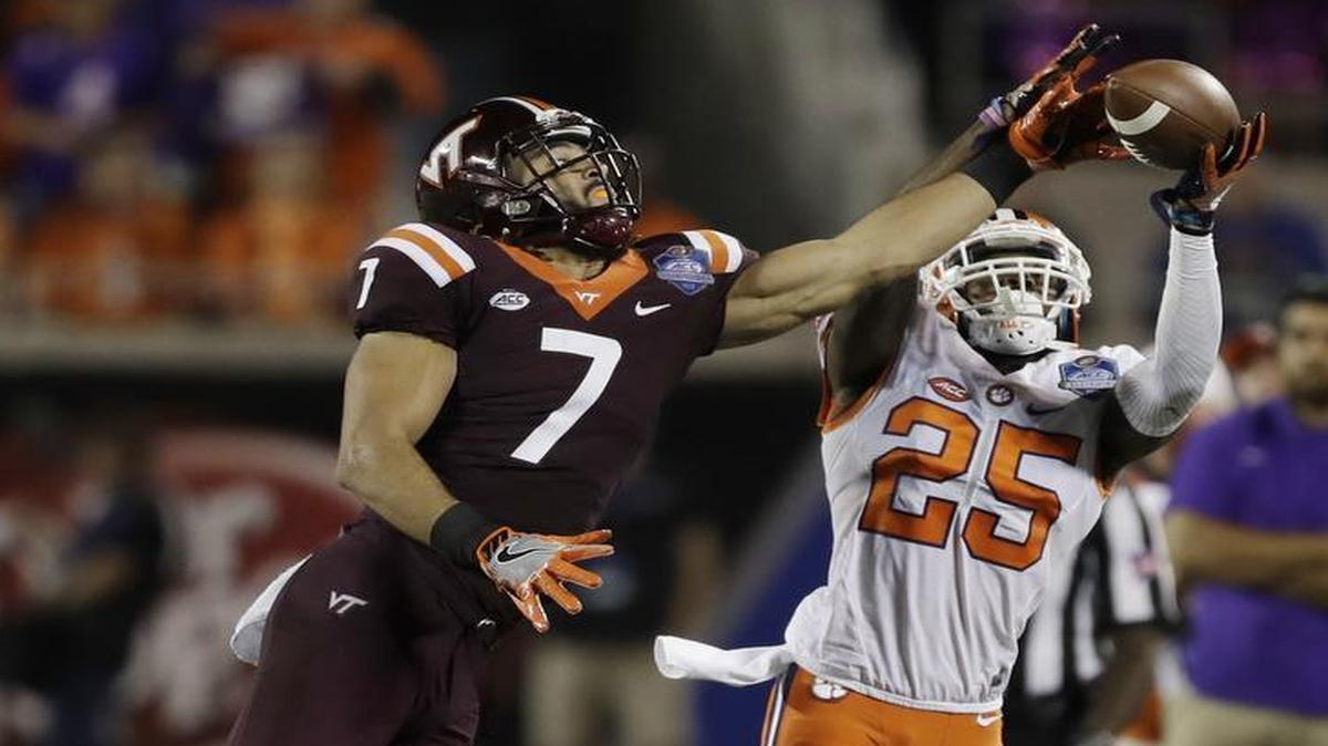 Clemson cornerback Cordrea Tankersley collects one of his eight interceptions during the 2016 season.