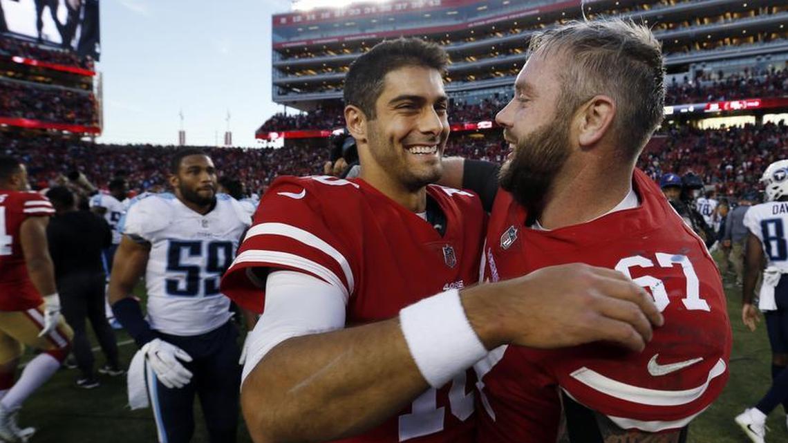 Former San Francisco 49ers center Daniel Kilgore was traded to the Miami Dolphins and his contract along with it.