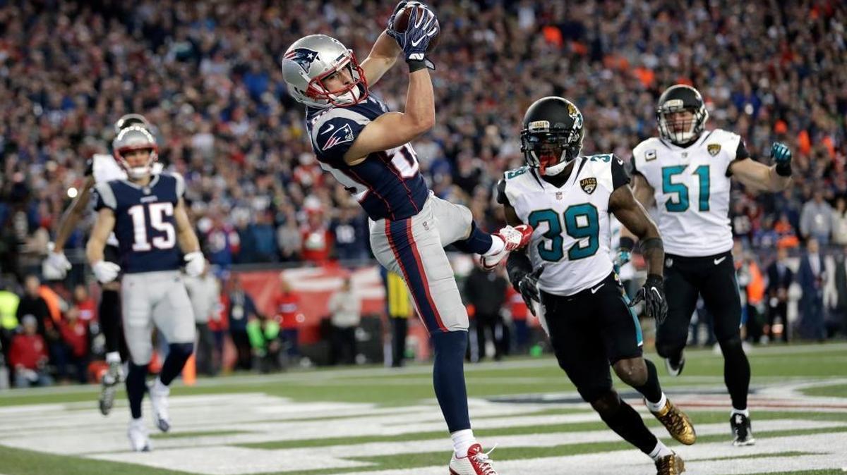 Wide receiver Danny Amendola won’t be catching any more touchdowns from Tom Brady.