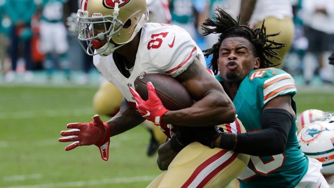 Second-year cornerback Bobby McCain is expected to spend a lot of time Sunday matched up against Cardinals receiver Larry Fitzgerald.