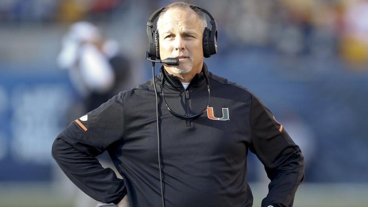 Miami head coach Mark Richt watches as his team plays against Pittsburgh last Friday.