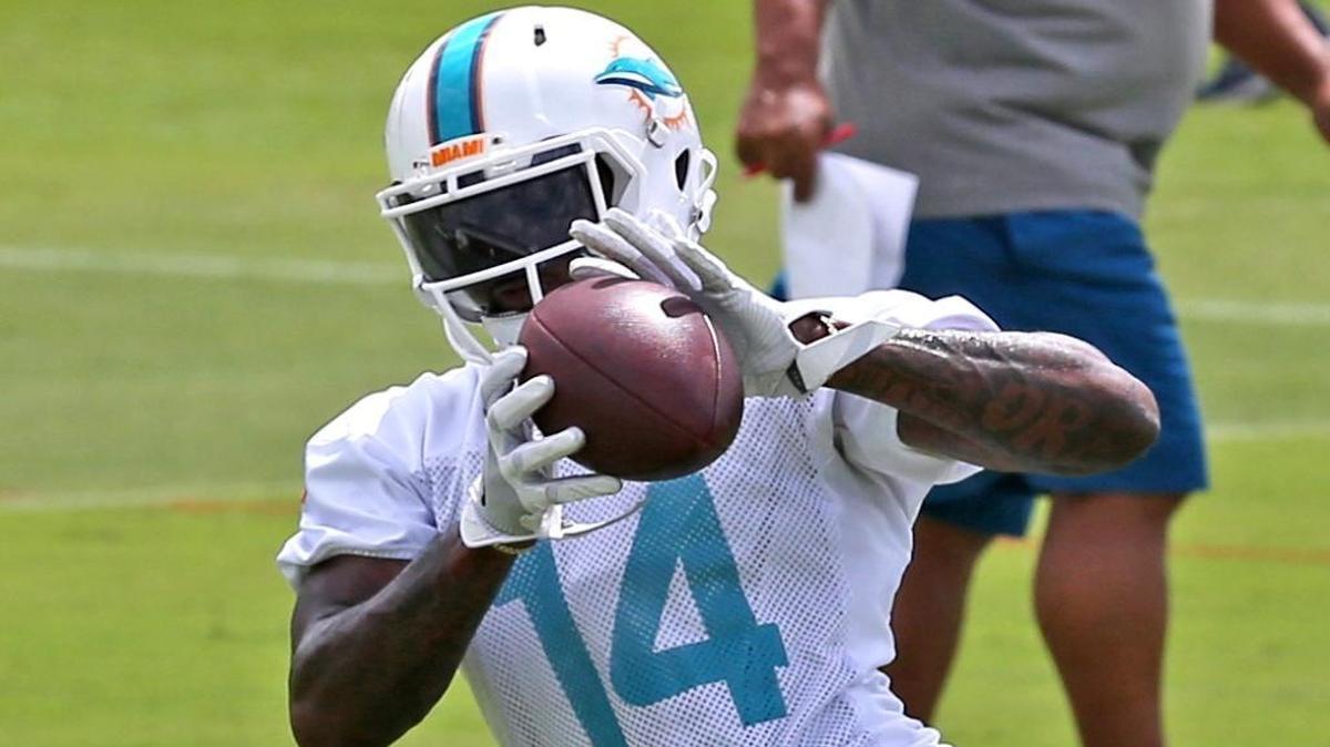 Miami Dolphins receiver Jarvis Landry during minicamp at the Miami Dolphins training facility in Davie, FL, June 13, 2017.