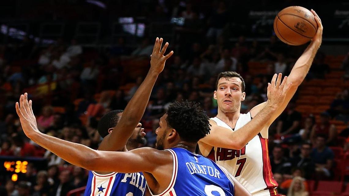 Miami Heat guard Goran Dragic said Monday that he believes the Heat will be better than people think, because “we’ve got a young group who have a lot of talent and work ethic. And we have a style that fits us, [Whiteside] and shooters around.”