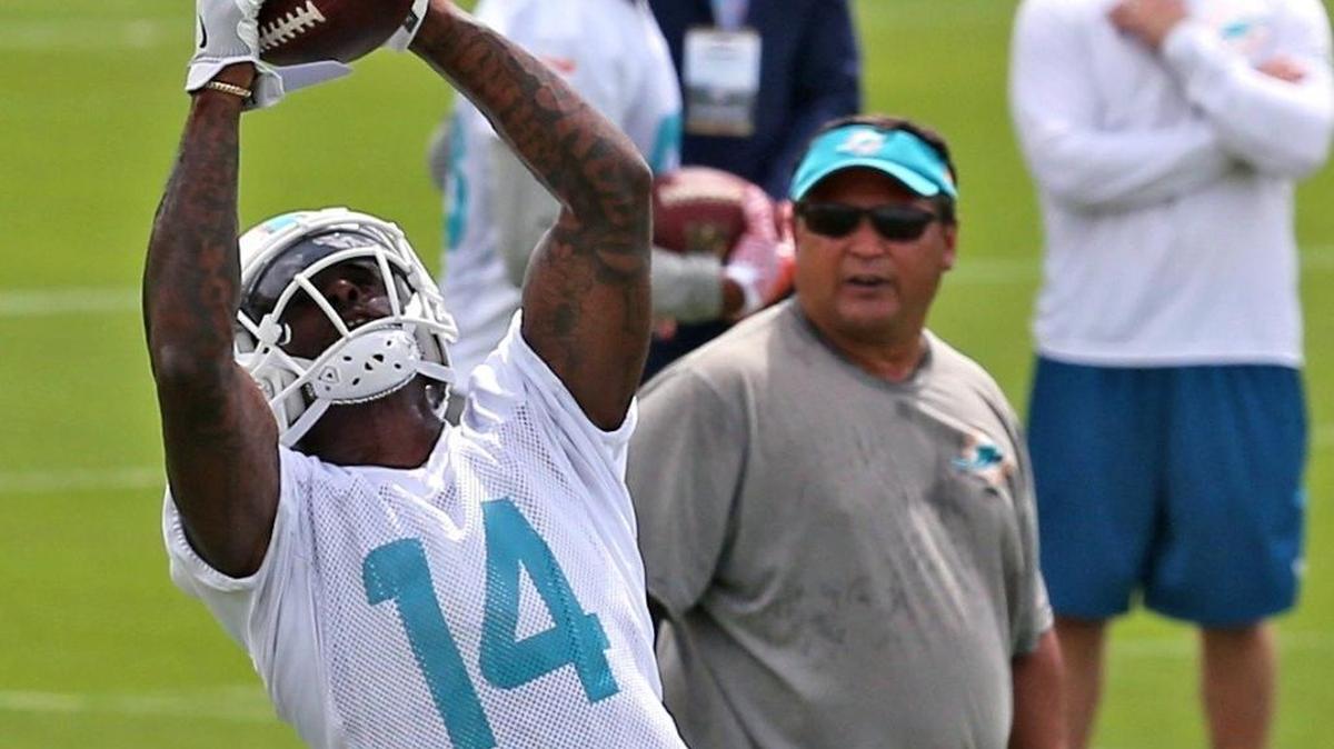 Miami Dolphins receiver Jarvis Landry during minicamp at the Miami Dolphins training facility in Davie, FL, June 13, 2017.