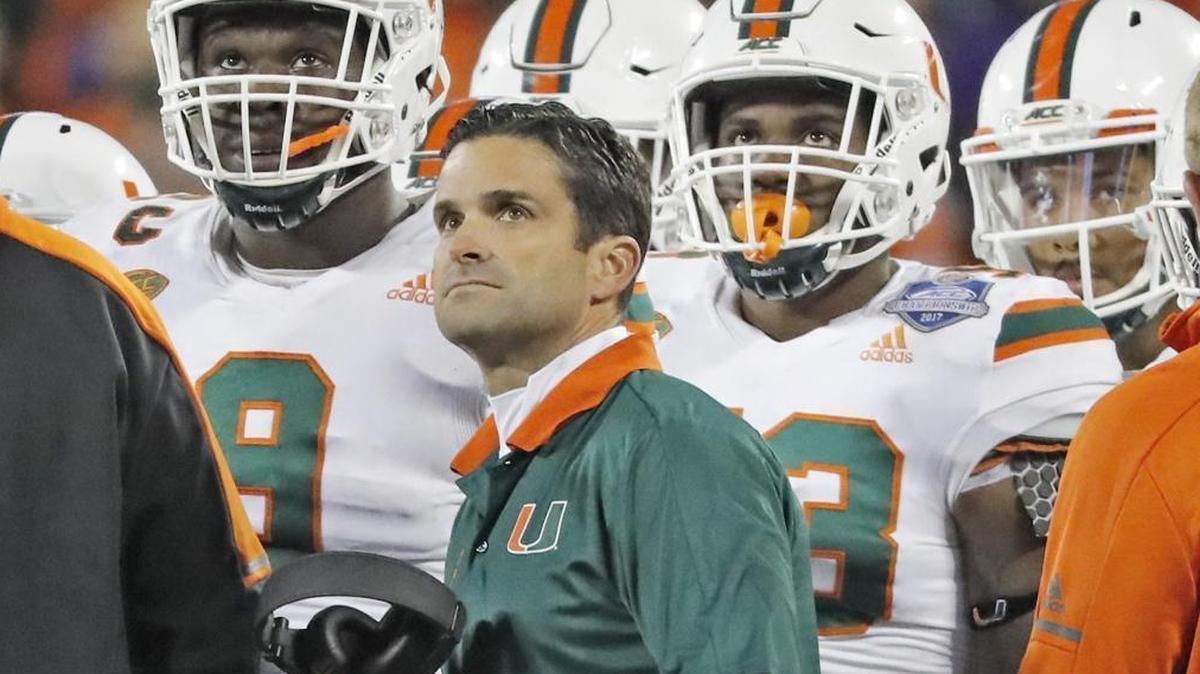 Defensive coordinator Manny Diaz at the ACC Championship game in Charlotte earlier this month. He’s exited about UM’s incoming recruiting class.