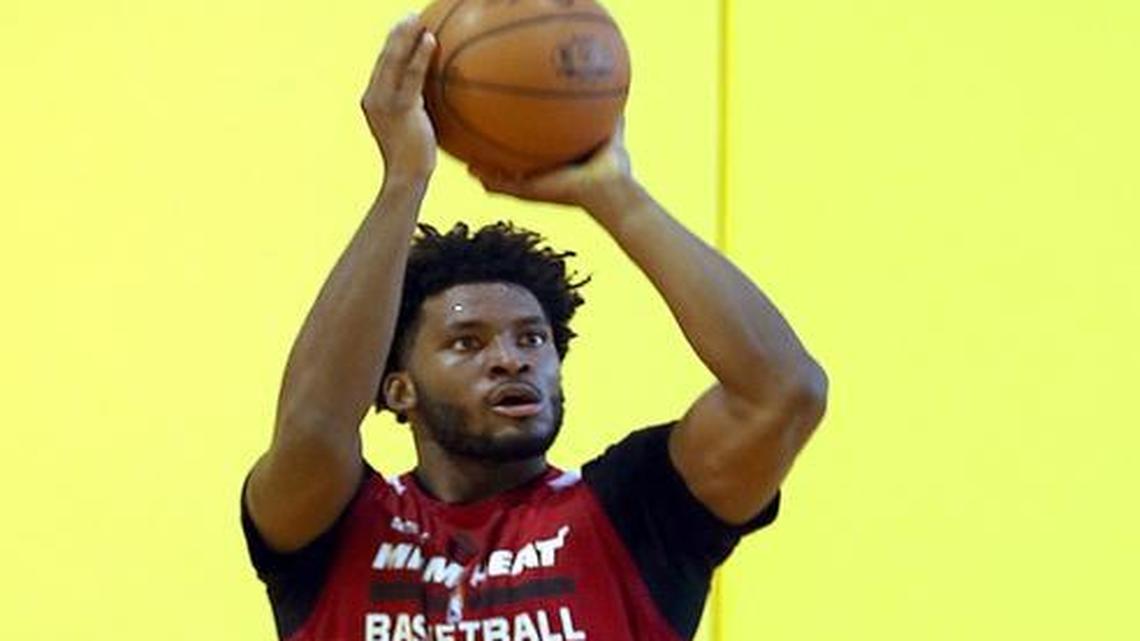 Justise Winslow’s shooting stroke, release and rhythm are looking a lot better, according to a Miami Heat staffer.