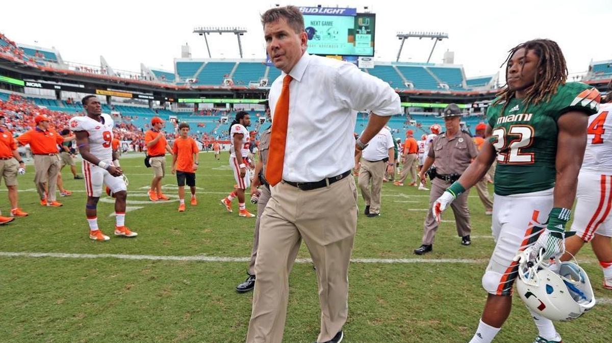 Hurricanes head coach Al Golden after the University of Miami losses to Clemson 58-0 at Sun Life Stadium on Saturday, Oct. 24, 2015. He was fired the next day. Players spoke Thursday about how much the program has changed under Mark Richt.
