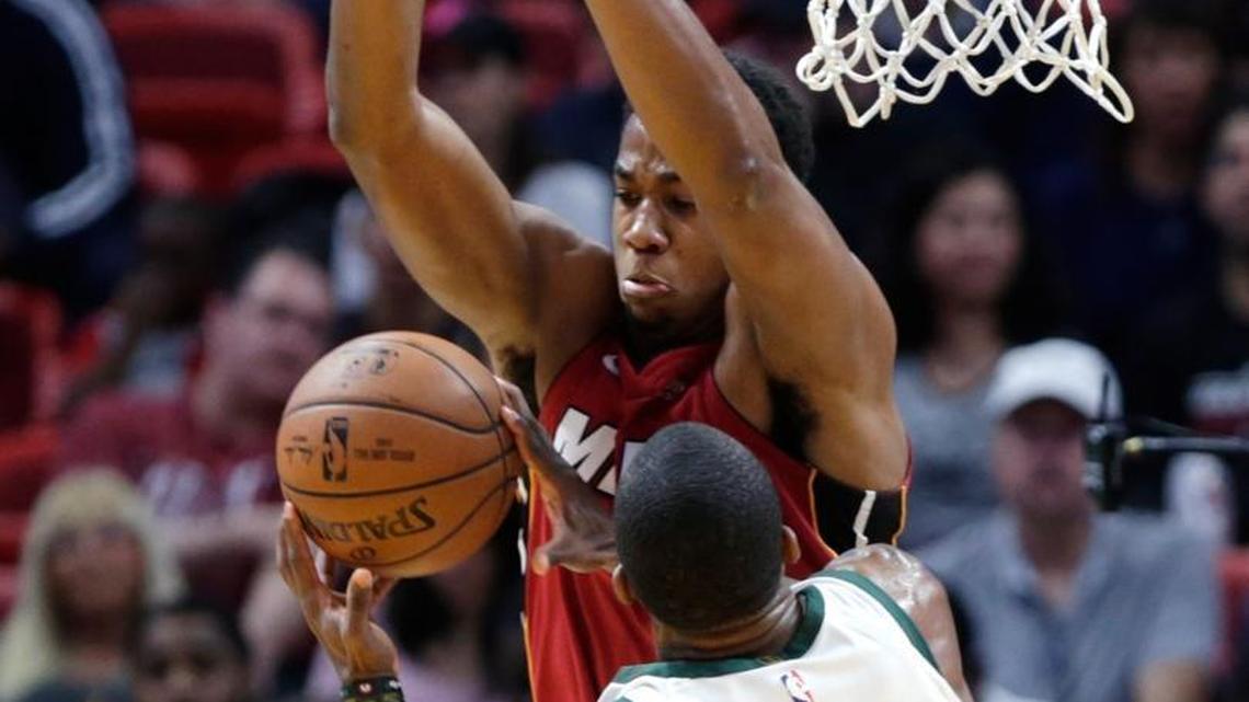 Hassan Whiteside played well in two games against the Milwaukee Bucks this week.