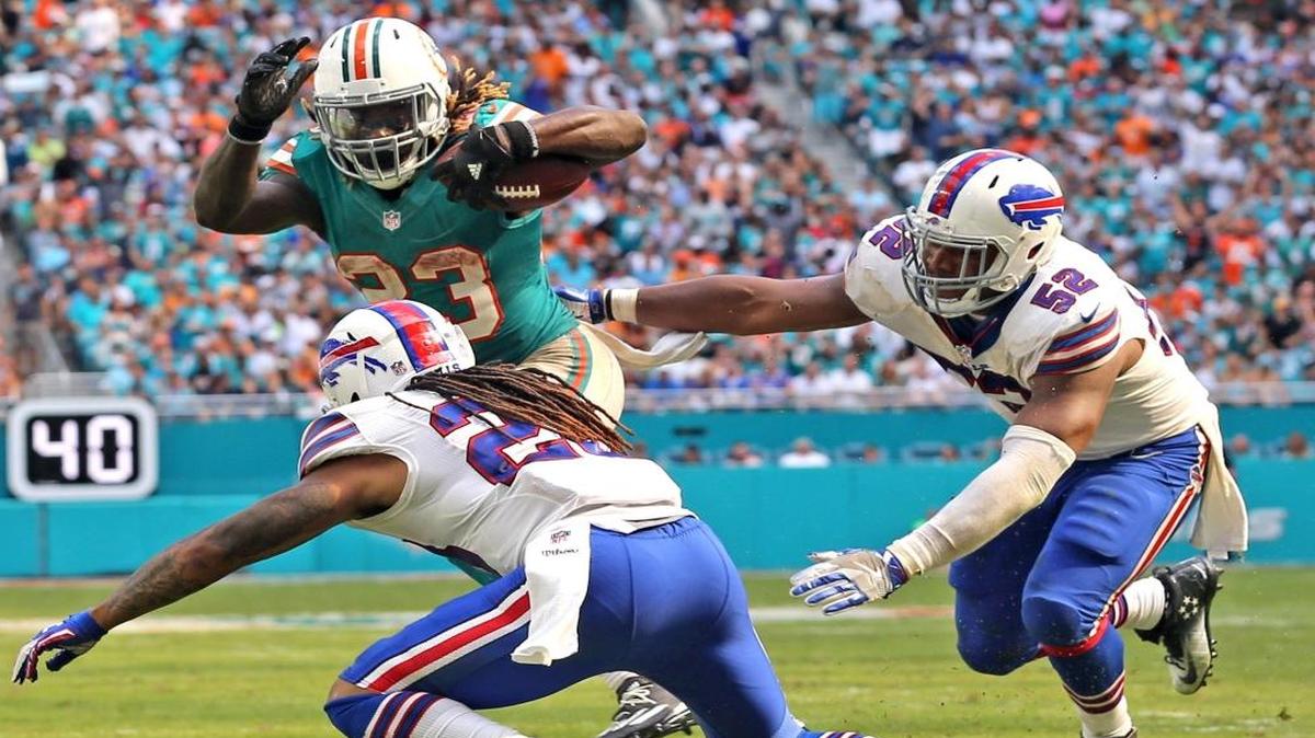Miami Dolphins Jay Ajayi was a fifth-round bargain for the Dolphins, the 13th running back drafted in 2015.