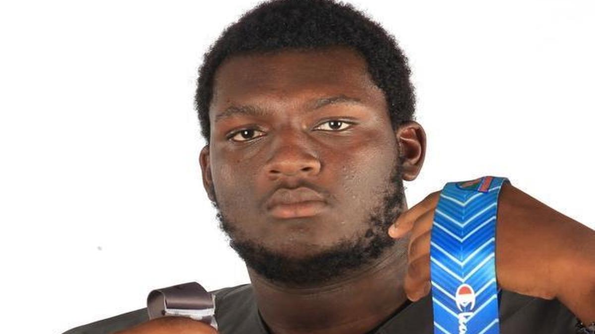 Miami-Dade All-County athlete Navaughn Donaldson of Miami Central football team.