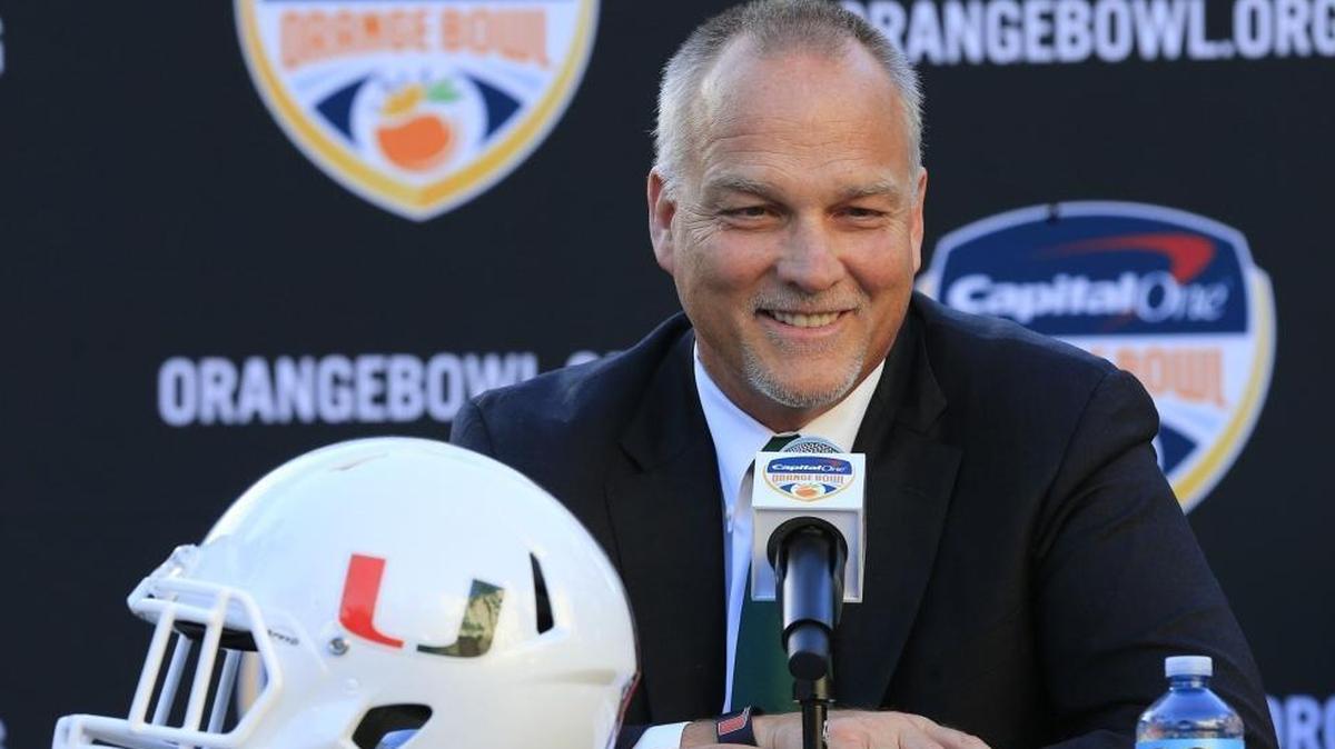 Miami's Mark Richt speaks to the media during the 2017 Capital One Orange Bowl Head Coaches’ press conference at the Seminole Hard Rock Hotel on Wednesday, Dec. 6, 2017.