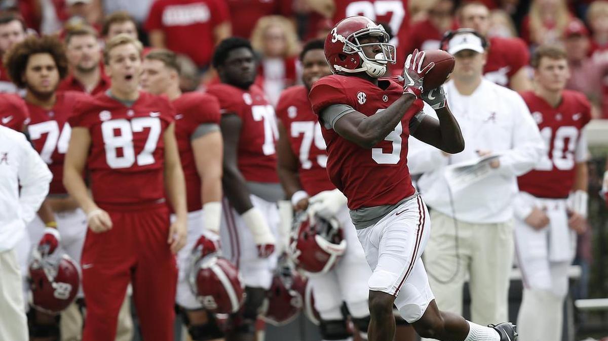 Alabama’s Calvin Ridley, a former South Florida prep star, is considered the top draft-eligible wide receiver. Miami might be looking for a receiver, depending on what it does with impending free agent Jarvis Landry.