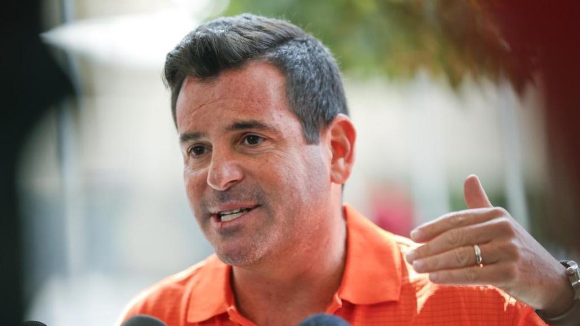 Marlins president David Samson, pictured on Feb. 14, 2017.