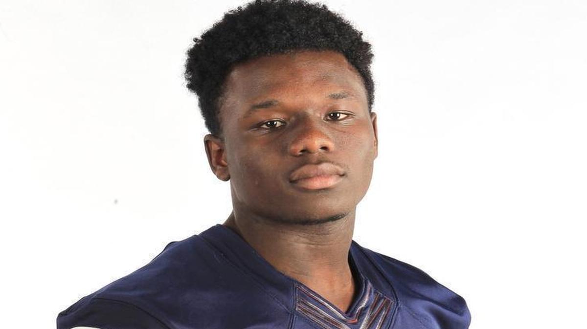 On Thurs., Jan. 21, 2016 Miami-Dade All-County athlete Trajan Bandy of Christopher Columbus football team is photographed inside the Miami Herald photo studio.