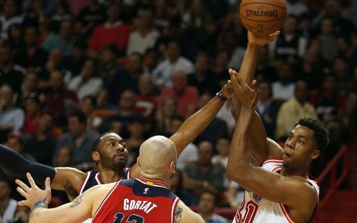 The Miami Heat is determined to make Hassan Whiteside a better passer, knowing he sometimes will be double-teamed in the post and that he must react quickly to find an open teammate.