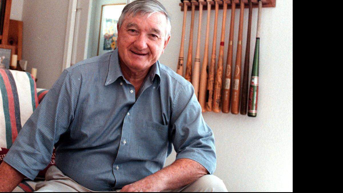 
Former UM baseball coach Ron Fraser is shown at his Weston home in 2001.
