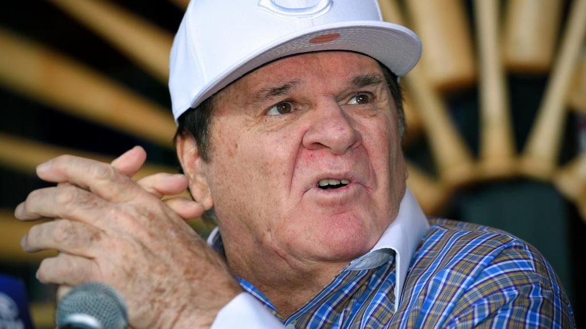 Former baseball player and manager Pete Rose speaks at a news conference, Tuesday, Dec. 15, 2015, in Las Vegas, after Major League Baseball commissioner Rob Manfred announced Monday that he had rejected Rose's plea for reinstatement.