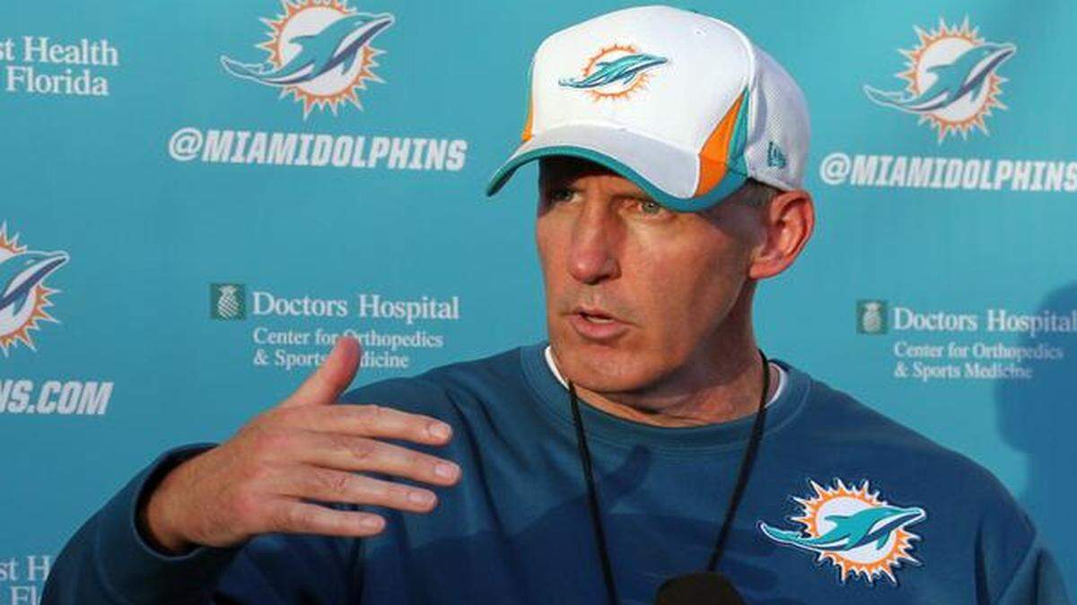 
Miami Dolphins coach Joe Philbin’s job might be at stake this season, but if he’s stressed, he doesn’t show it.

