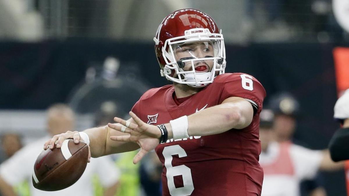 Oklahoma quarterback Baker Mayfield’s #GetMeToMiami on social media had him casting for Dolphins to draft him 11th overall.