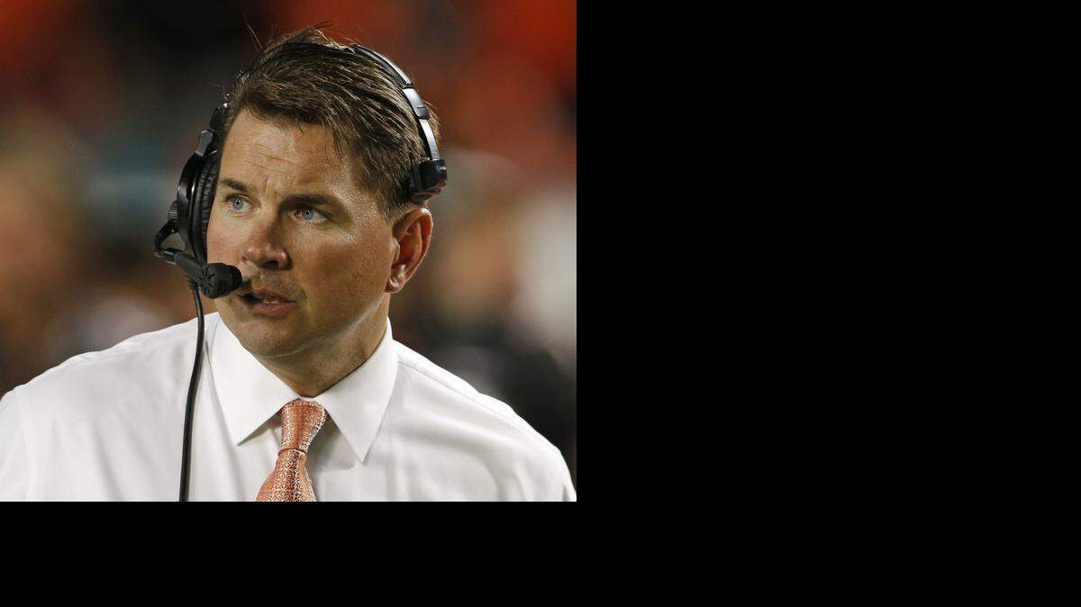 
Head coach Al Golden in the first quarter as the University of Miami hosts Pittsburgh at Sun Life Stadium on Saturday, November 29, 2014.
