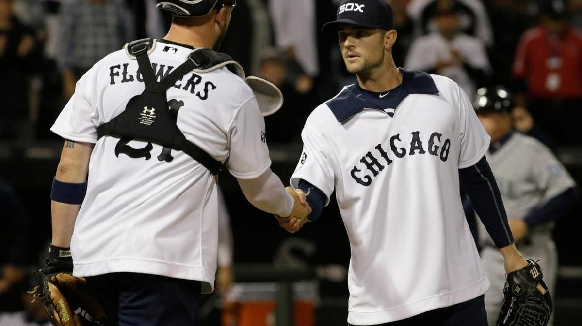 These are the 1976 throwback uniforms Chris Sale cut to pieces before Saturday’s game.
