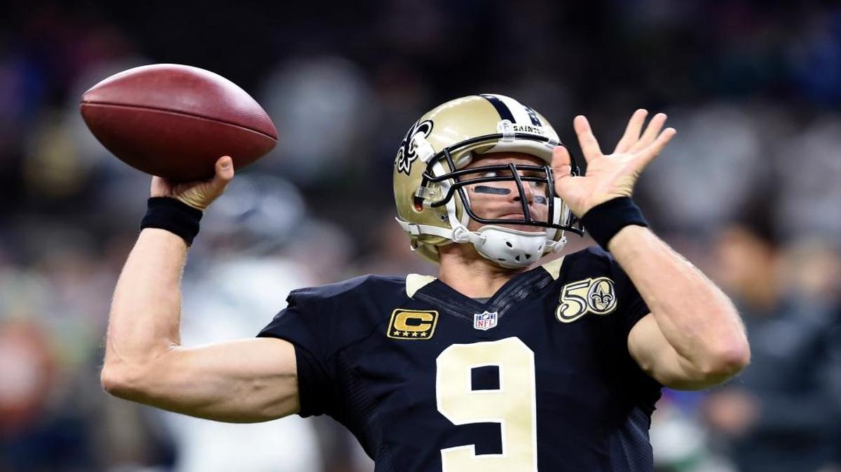 In this Oct. 30, 2016 file photo, New Orleans Saints quarterback Drew Brees (9) warms up before an NFL football game against the Seattle Seahawks in New Orleans. Brees is not about to switch up his routine as he prepares for the Los Angeles Rams (4-6) , who need a victory just as urgently as the Saints (4-6) do when the two former divisional rivals from the pre-2002 NFC West meet in New Orleans on Sunday, Nov. 27.