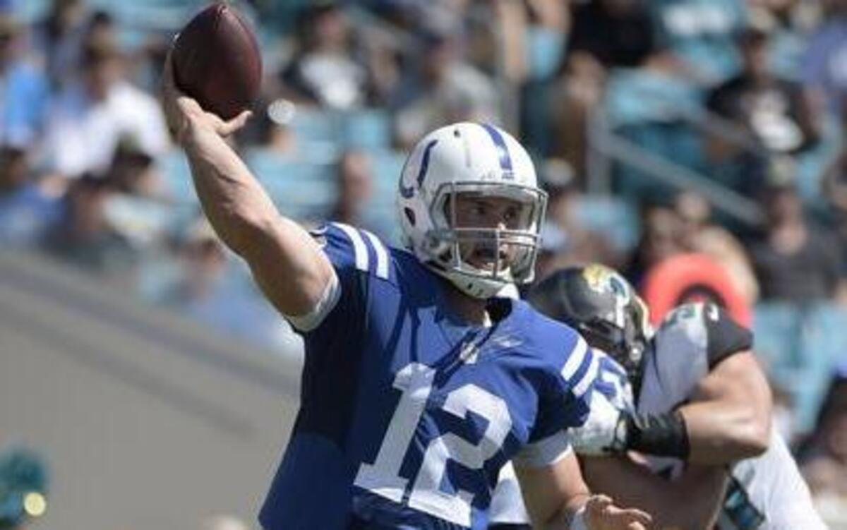 
Colts quarterback Andrew Luck 
