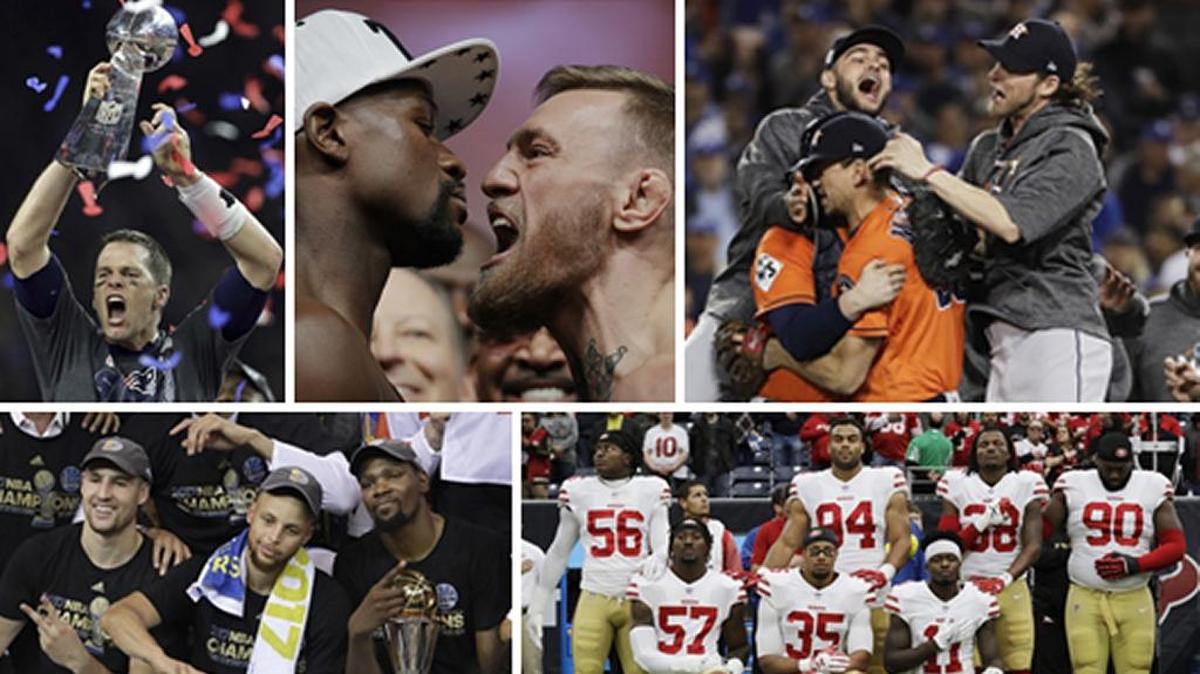 The Associated Press named its top 10 national sports stories of 2017. Now we invite you to say which was the biggest. Select your top three choices from the 10 finalists. Vote now!