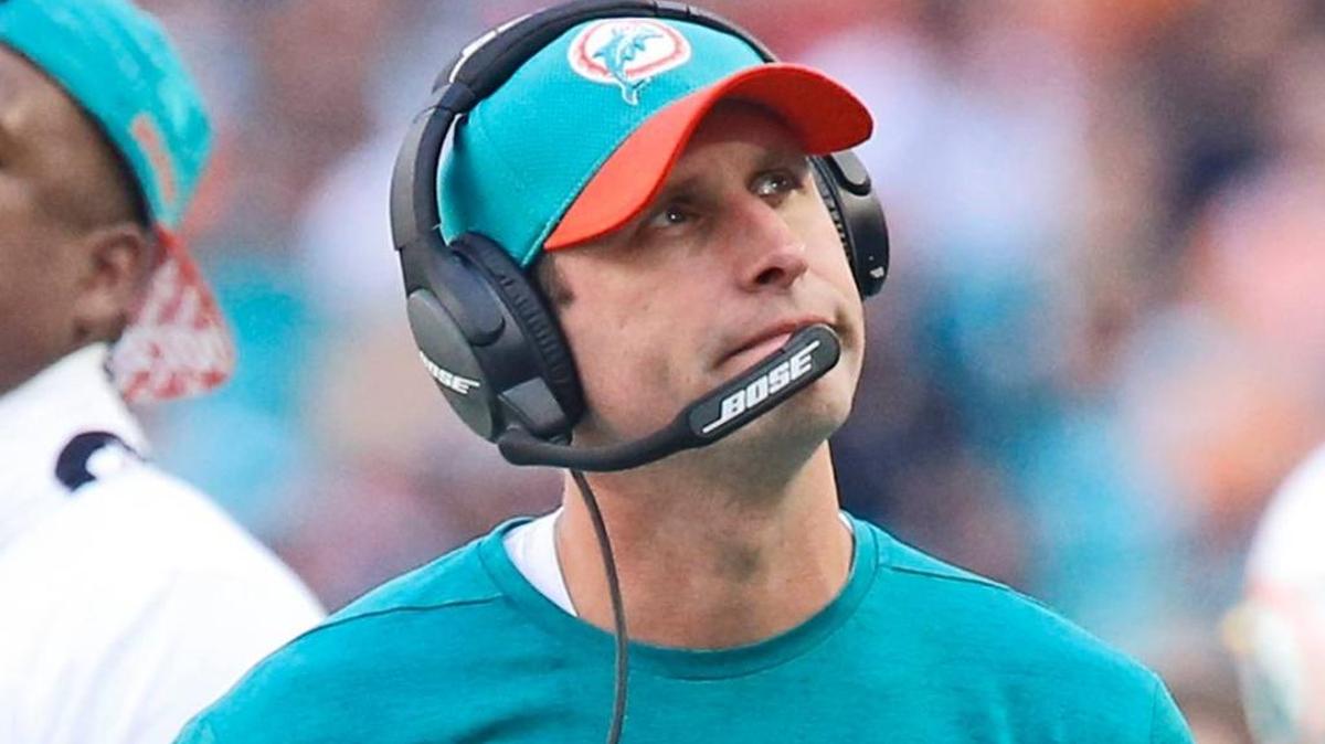 Dolphins coach Adam Gase: This is the look of a man looking for answers.